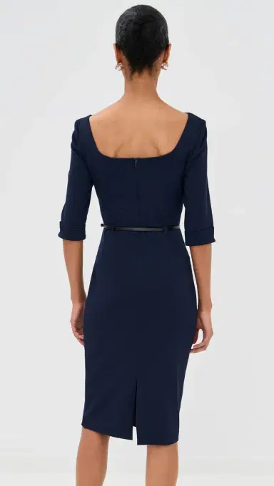 BLACK HALO 3/4 Sleeve Jackie O Dress Eclipse 0 | Thumbnail 3 BLACK HALO 3/4 Sleeve Jackie O Dress Eclipse 0 | Thumbnail 3