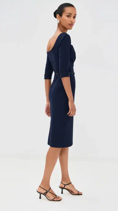 BLACK HALO 3/4 Sleeve Jackie O Dress Eclipse 0 | Thumbnail 4 BLACK HALO 3/4 Sleeve Jackie O Dress Eclipse 0 | Thumbnail 4