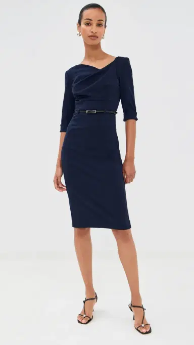 BLACK HALO 3/4 Sleeve Jackie O Dress Eclipse 0 | Thumbnail 5 BLACK HALO 3/4 Sleeve Jackie O Dress Eclipse 0 | Thumbnail 5