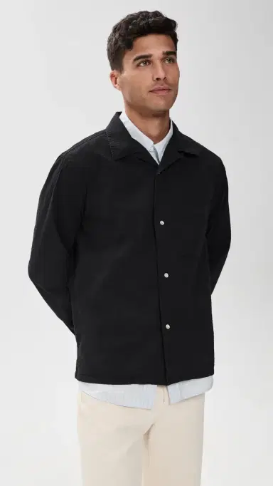 Knickerbocker Fulton Seersucker Shirt Black Black | Thumbnail 2