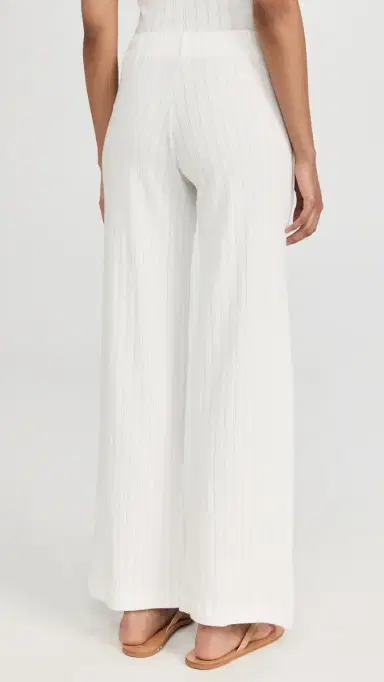 LESET Pointelle Pants White S | Thumbnail 3 LESET Pointelle Pants White S | Thumbnail 3