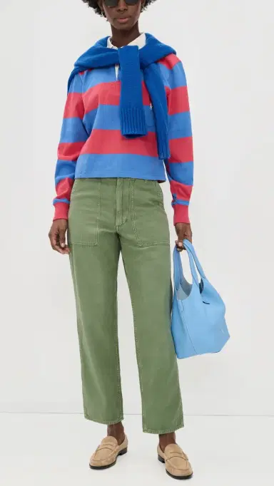 Polo Ralph Lauren Cotton Ricky Pants Olive 8 | Thumbnail 5 Polo Ralph Lauren Cotton Ricky Pants Olive 8 | Thumbnail 5