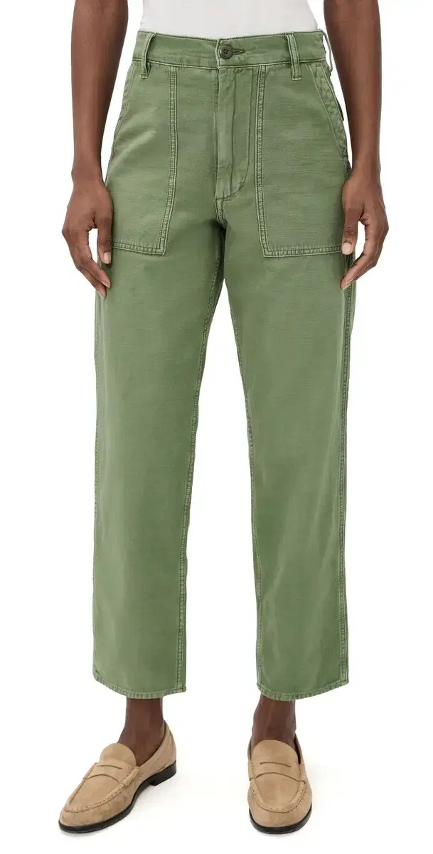 Cotton Ricky Pants Olive
