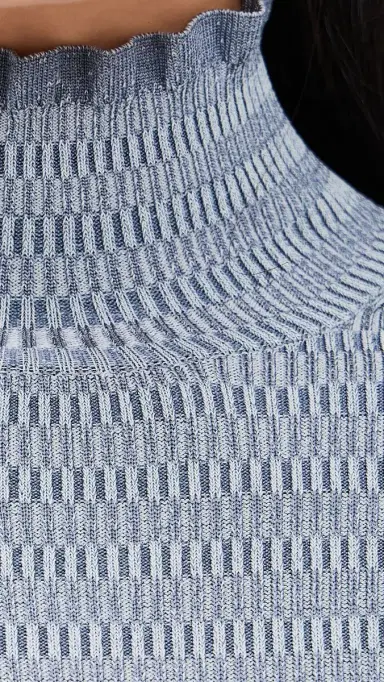 Proenza Schouler White Label Phyllis Turtleneck In Geo Knits late | Thumbnail 6 Proenza Schouler White Label Phyllis Turtleneck In Geo Knits late | Thumbnail 6