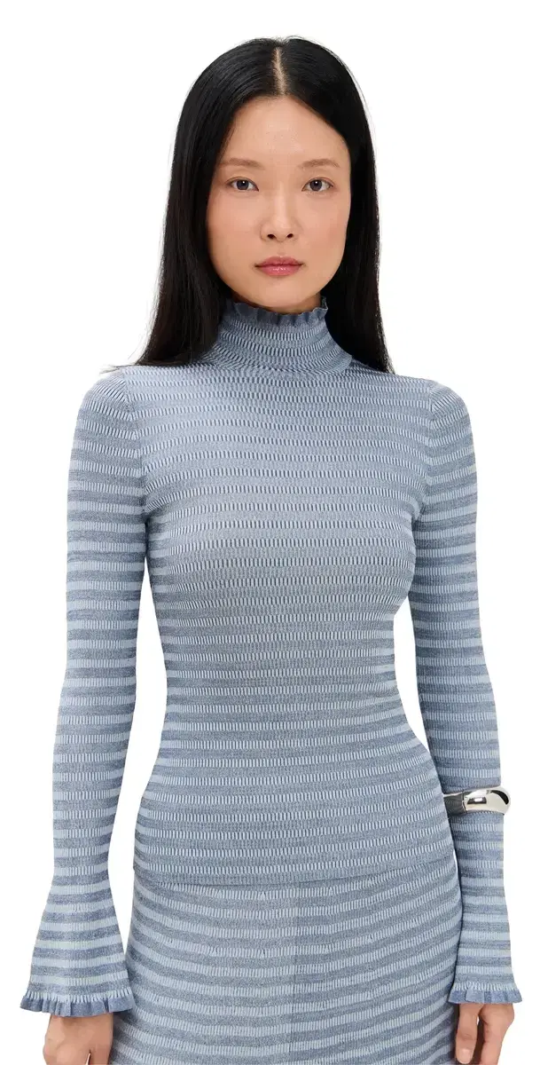 Phyllis Turtleneck In Geo Knits late Phyllis Turtleneck In Geo Knits late