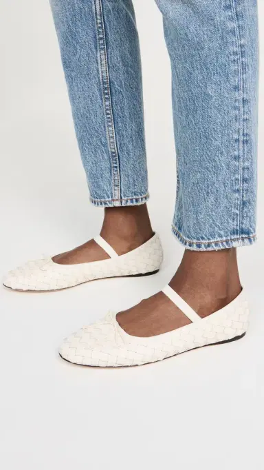 Loeffler Randall Leonie Soft Ballet Flats Cream 7 | Thumbnail 3