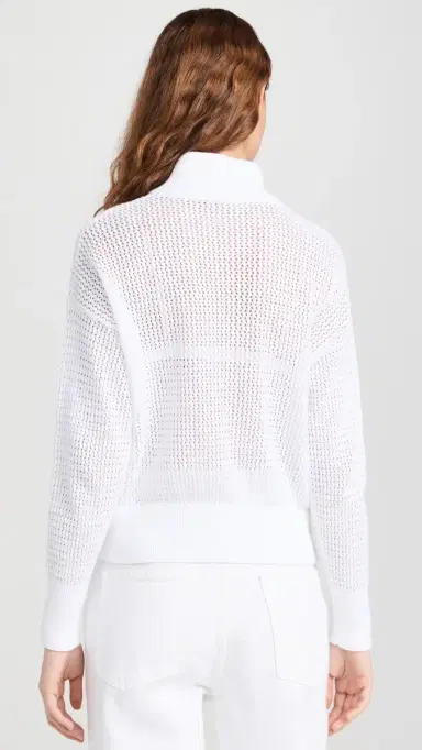 Varley Aurora Half Zip Knit White M | Thumbnail 3