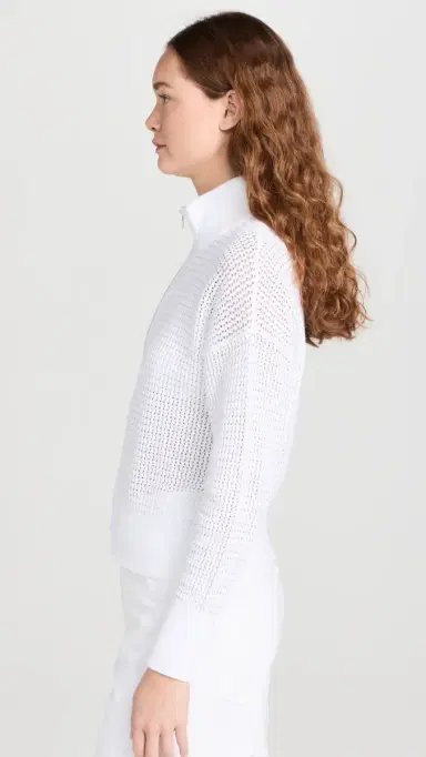 Varley Aurora Half Zip Knit White M | Thumbnail 4