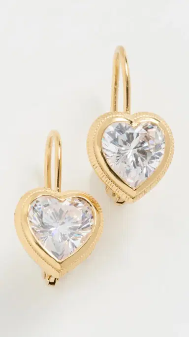 HART Bezel Heart Earrings | Thumbnail 2