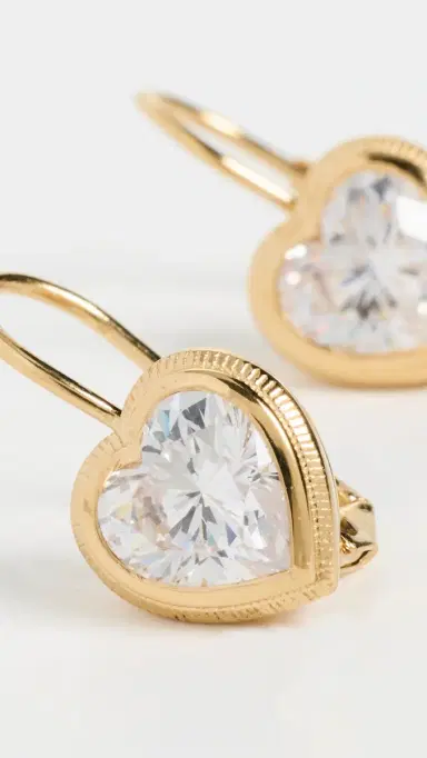 HART Bezel Heart Earrings | Thumbnail 4