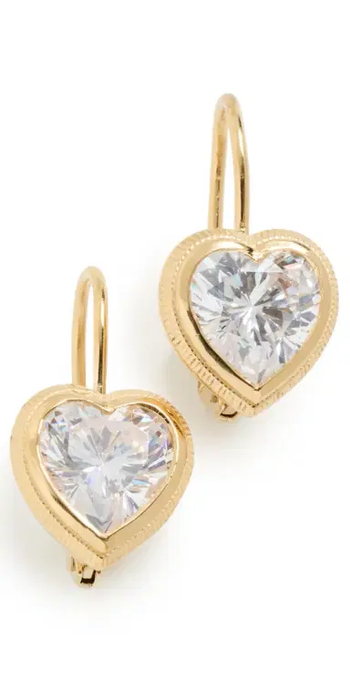 HART Bezel Heart Earrings | Thumbnail 1