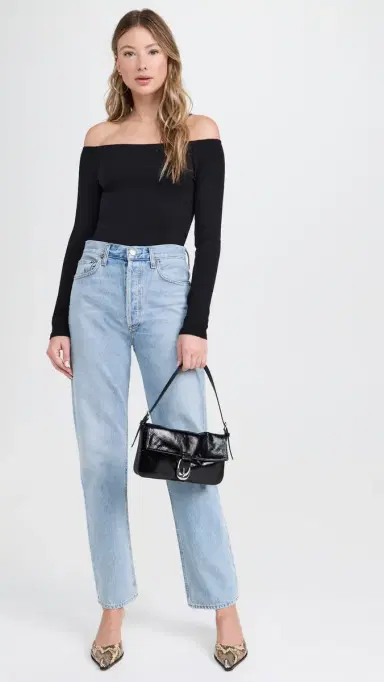 Joe's Jeans Off Shoulder Top Black | Thumbnail 5 Joe's Jeans Off Shoulder Top Black | Thumbnail 5