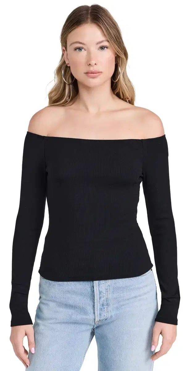Joe's Jeans Off houlder Top Black