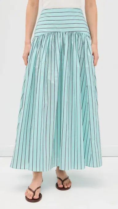 STAUD Procida Skirt Pool Stripe | Thumbnail 2 STAUD Procida Skirt Pool Stripe | Thumbnail 2