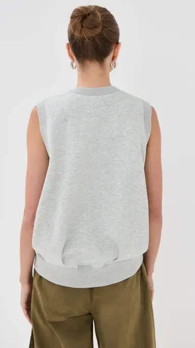 Co Sleeveless Sweatshirt Heathered Grey | Thumbnail 3 Co Sleeveless Sweatshirt Heathered Grey | Thumbnail 3