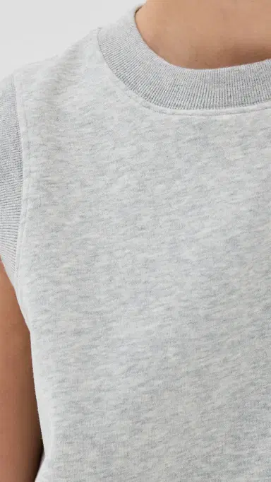 Co Sleeveless Sweatshirt Heathered Grey | Thumbnail 6 Co Sleeveless Sweatshirt Heathered Grey | Thumbnail 6