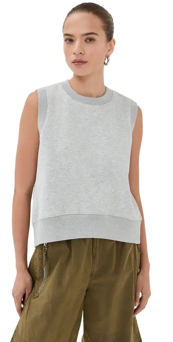CO Sleeveless Sweatshirt Heathered Grey