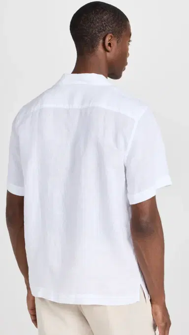 Frescobol Carioca Angelo Linen Shirt White | Thumbnail 3