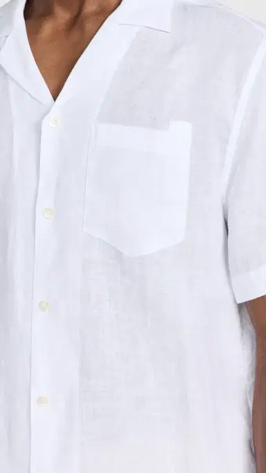 Frescobol Carioca Angelo Linen Shirt White | Thumbnail 6