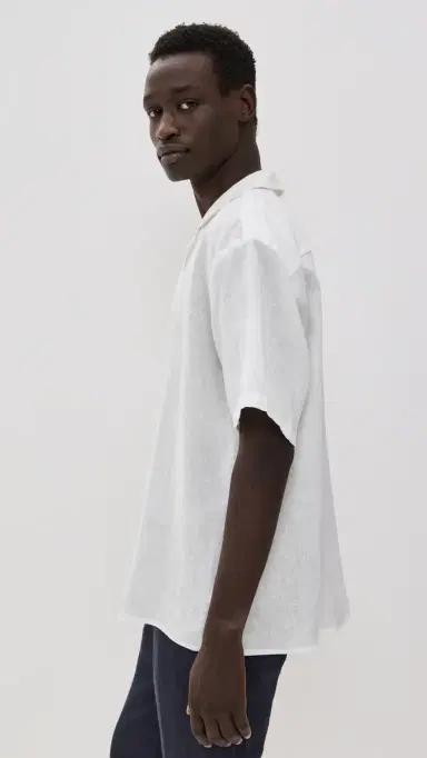 Ancora The Sand Resort Linen Shirt Ivory M | Thumbnail 4