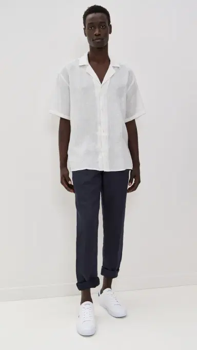 Ancora The Sand Resort Linen Shirt Ivory M | Thumbnail 5