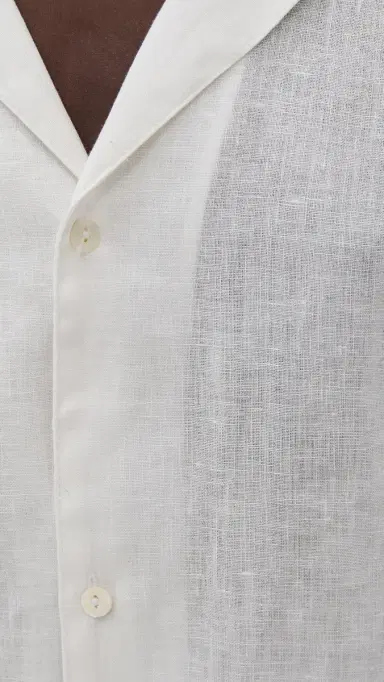 Ancora The Sand Resort Linen Shirt Ivory M | Thumbnail 6