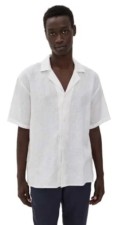 Ancora The Sand Resort Linen Shirt Ivory M | Thumbnail 1
