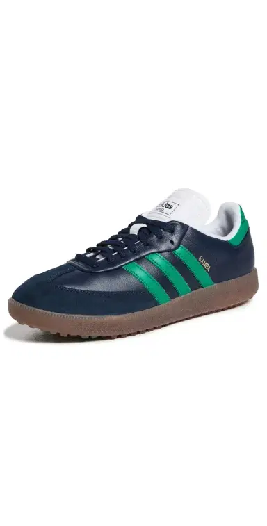 Adidas Golf Samba Spikeless Golf Shoes Night Indigo/Court Green/White 8 | Thumbnail 1