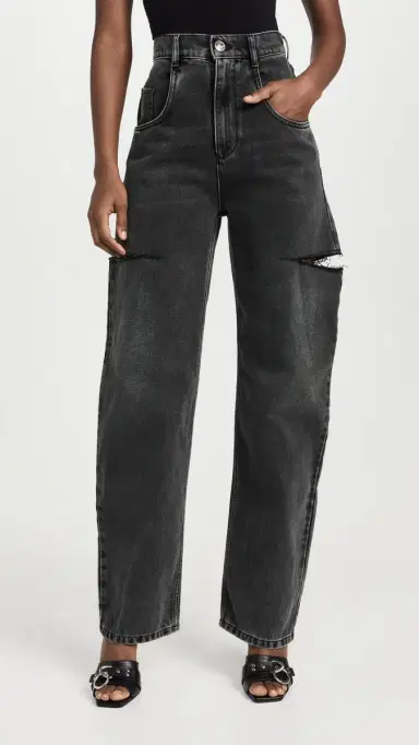 Maison Margiela Denim Jeans with Slash Details Black Washed 36 | Thumbnail 2