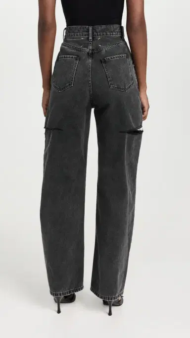 Maison Margiela Denim Jeans with Slash Details Black Washed 36 | Thumbnail 3