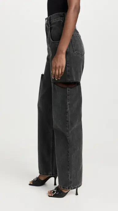 Maison Margiela Denim Jeans with Slash Details Black Washed 36 | Thumbnail 4