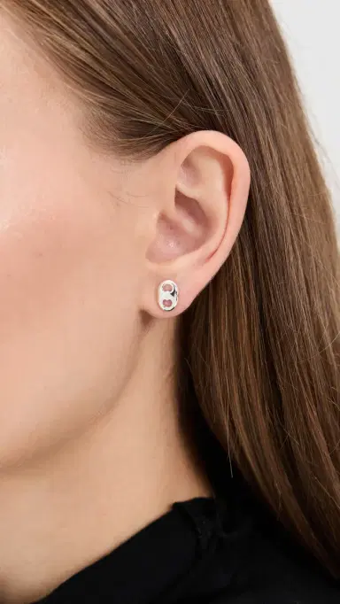 Tory Burch Gemini Link Stud Earrings | Thumbnail 3