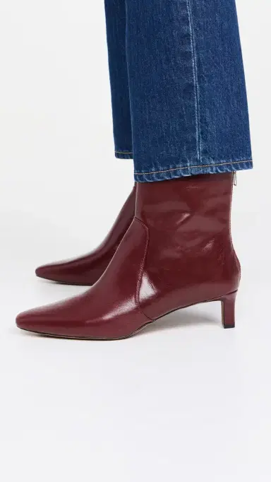 Madewell The Dimes Kitten Heel Boot In Crinkle Leather | Thumbnail 3 Madewell The Dimes Kitten Heel Boot In Crinkle Leather | Thumbnail 3