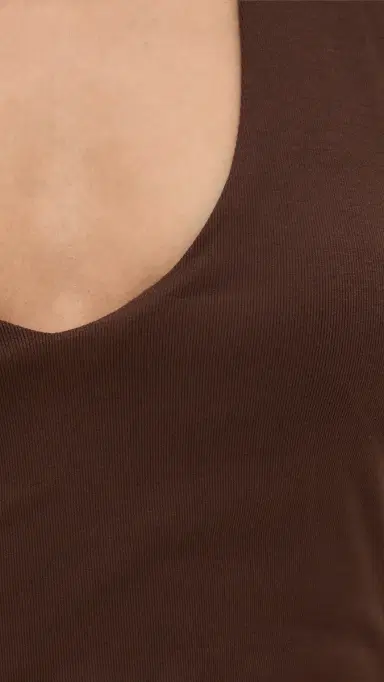 Runaway The Label Andie V-Neck Halter Top Bitter Chocolate | Thumbnail 6 Runaway The Label Andie V-Neck Halter Top Bitter Chocolate | Thumbnail 6