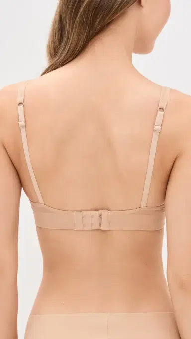 Commando Chich Mesh Plunge Underwire Bra Beige 34D | Thumbnail 3