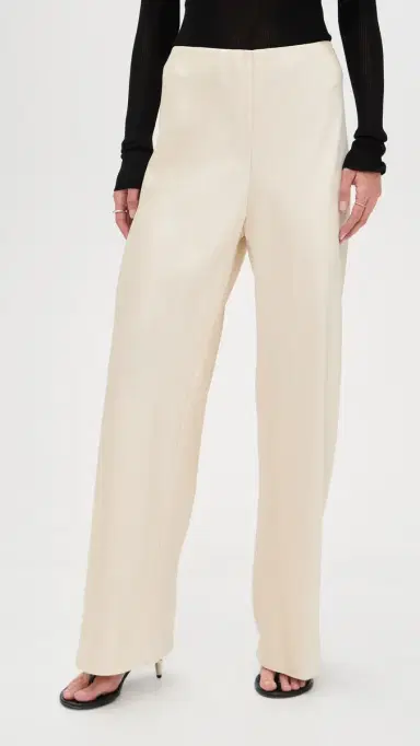 Vince Colette High Waist Fluid Satin Bias Pant Bona | Thumbnail 2