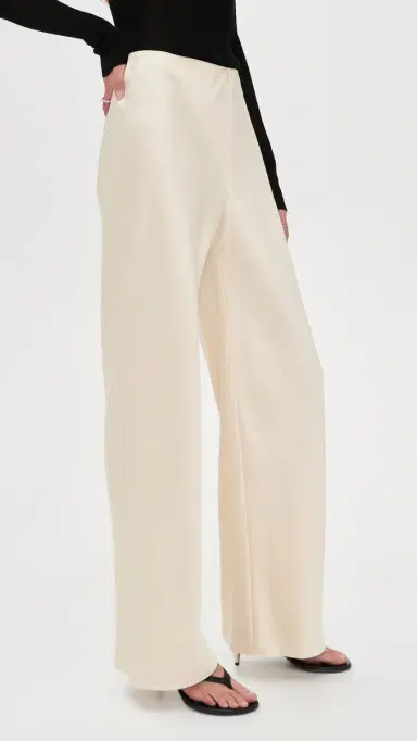 Vince Colette High Waist Fluid Satin Bias Pant Bona | Thumbnail 4