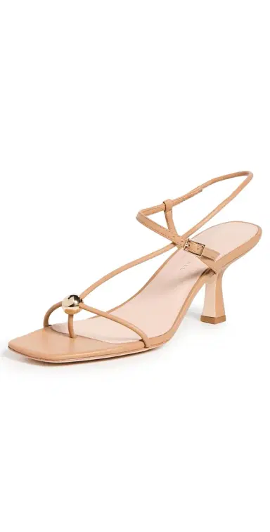 Loeffler Randall Triana Strappy Mid Heel Sandals with Ball Dune 7 | Thumbnail 1