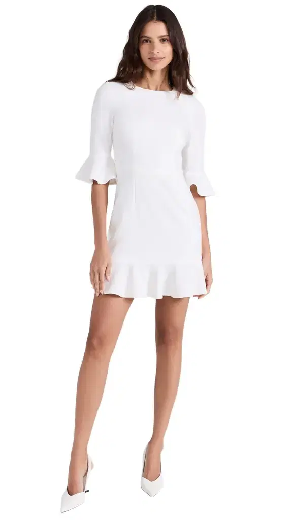 Black Halo Brooklyn Dress Porcelain