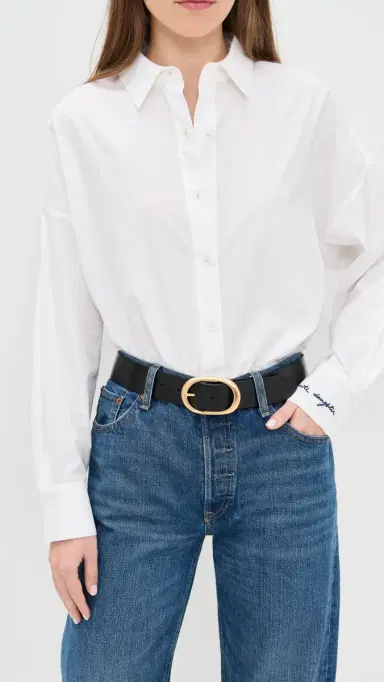 Favorite Daughter The Jean Belt Black/Antique Brass | Thumbnail 3
