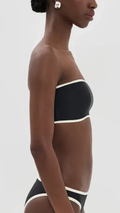 JADE Swim All Around Bandeau Bikini Top Black w/ | Thumbnail 4