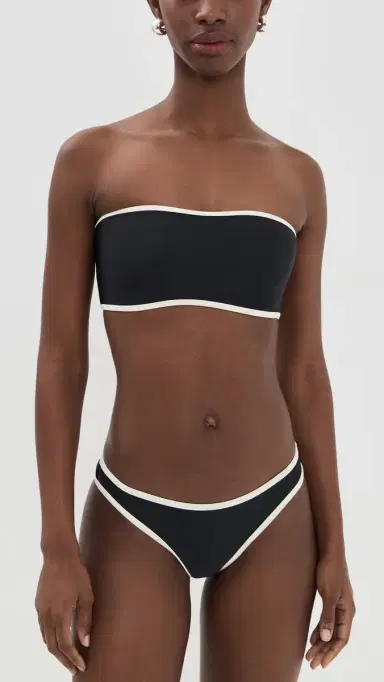 JADE Swim All Around Bandeau Bikini Top Black w/ | Thumbnail 5