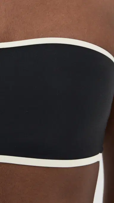 JADE Swim All Around Bandeau Bikini Top Black w/ | Thumbnail 6