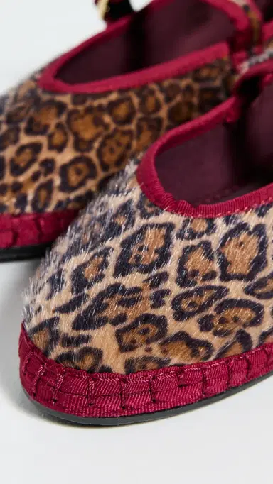 Flabelus Pierre Leopard Mary Jane Flats Garnet 38 | Thumbnail 6 Flabelus Pierre Leopard Mary Jane Flats Garnet 38 | Thumbnail 6