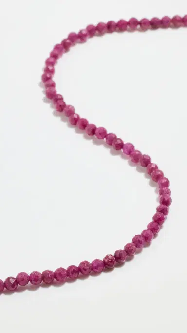 JIA JIA July Ruby Beaded Necklace Ruby One Size | Thumbnail 4