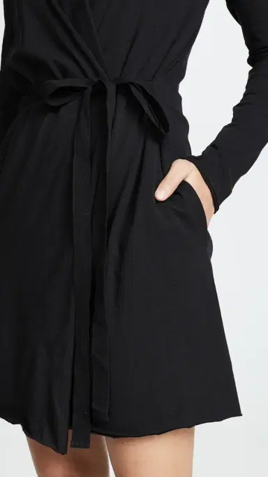 Skin Wrap Robe Black 4 | Thumbnail 5