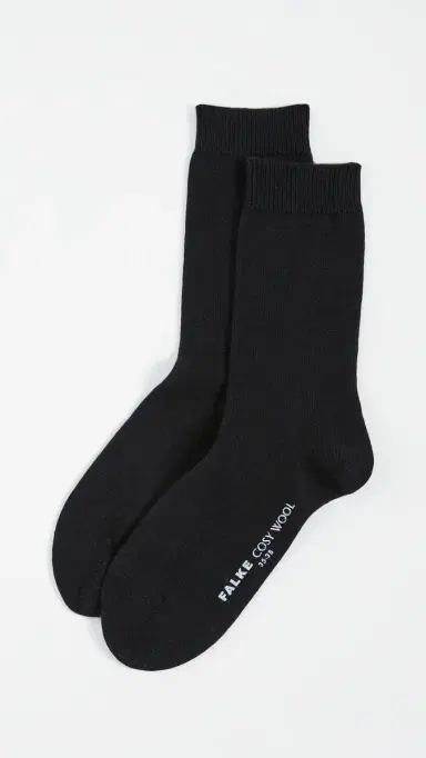FALKE Cozy Wool Socks Black 35-38 | Thumbnail 2