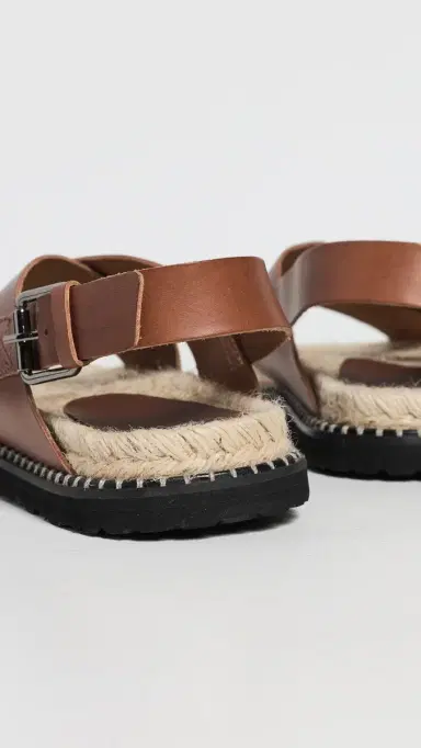 Castañer Tiago Leather Sandals Marron Chocolate | Thumbnail 3
