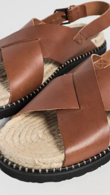 Castañer Tiago Leather Sandals Marron Chocolate | Thumbnail 5