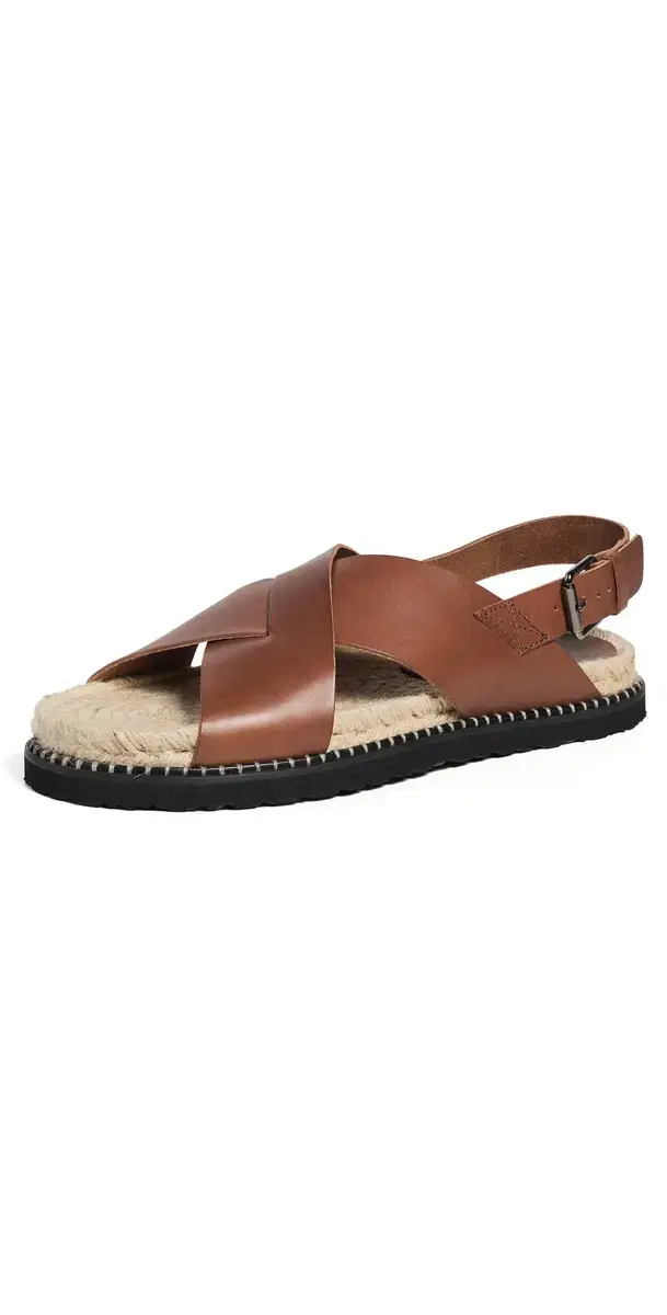 Tiago Leather Sandals Marron Chocolate